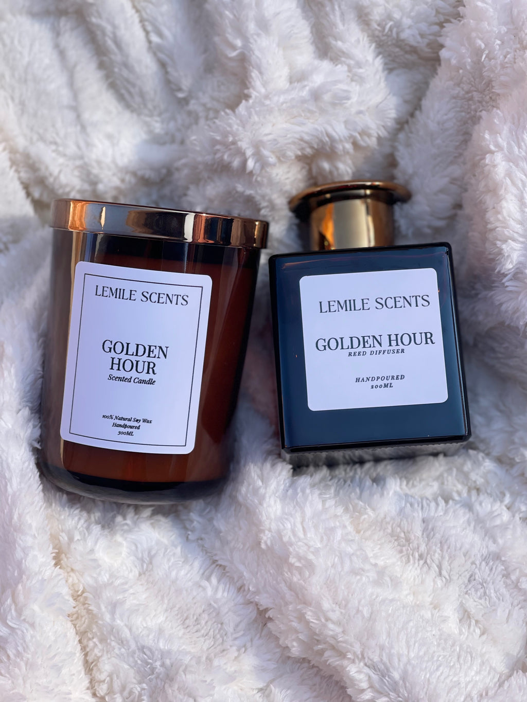 Golden Hour - Scent Set (Candle + Diffuser)