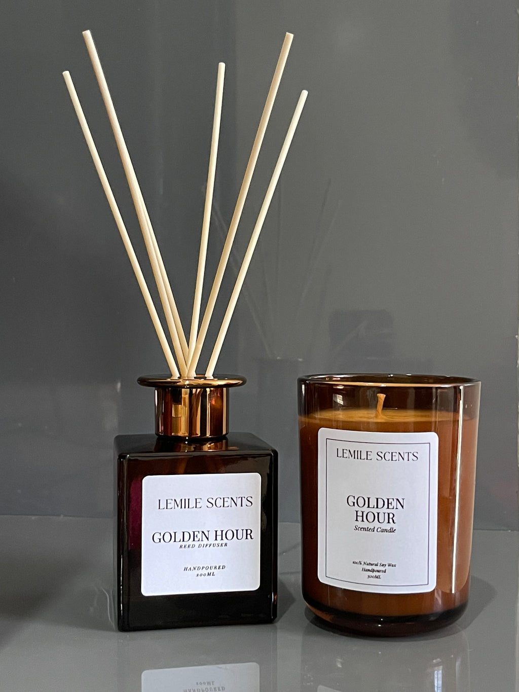 Golden Hour - Scent Set (Candle + Diffuser)